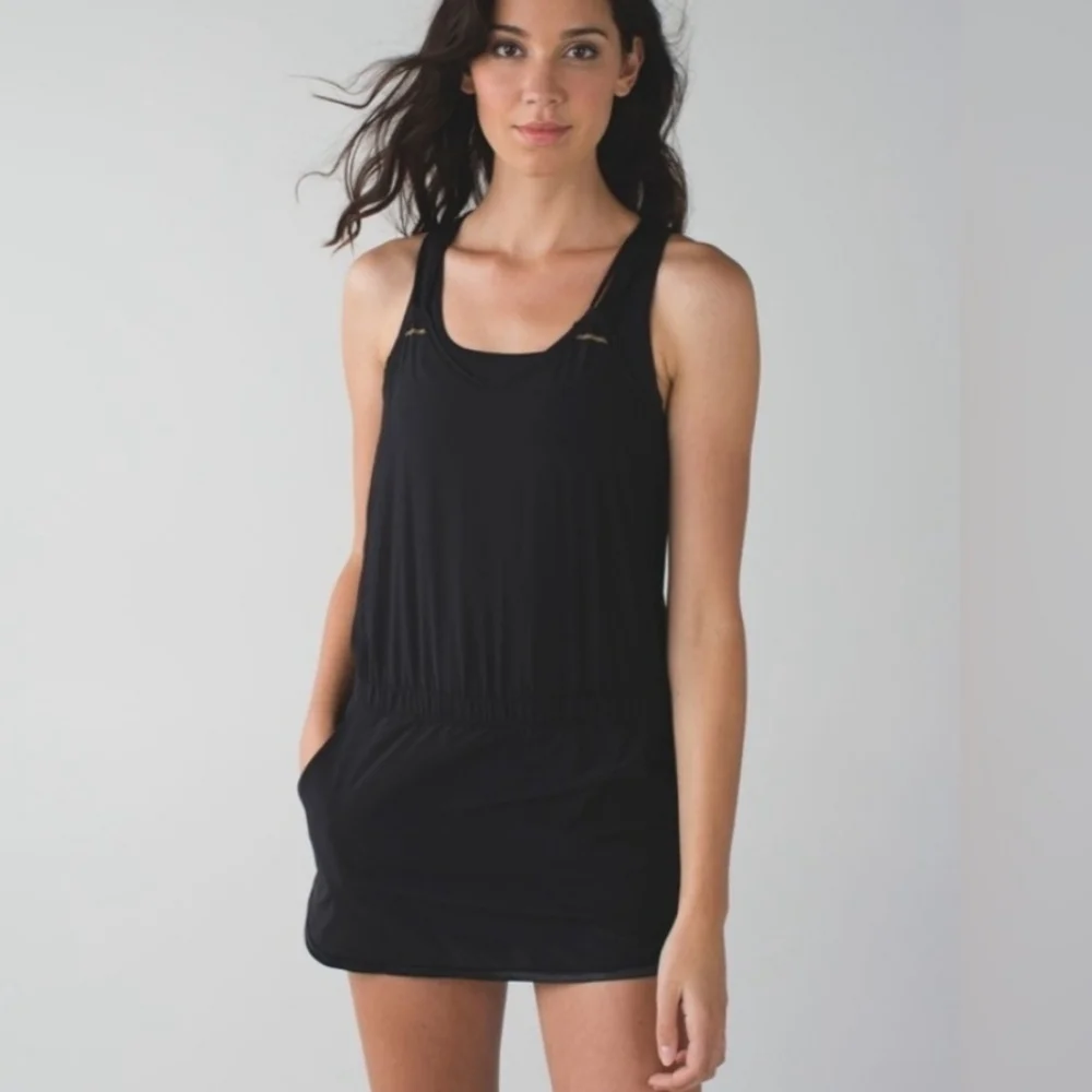LULULEMON Sweaty Or Not Runsie Black Romper Black Size 4